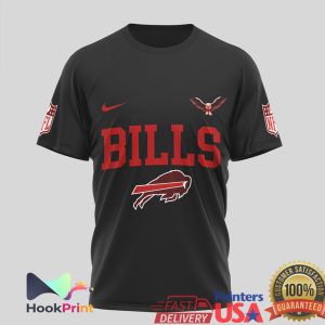 Buffalo Bills x Rush Band 2112 Starman Black 3D T Shirt