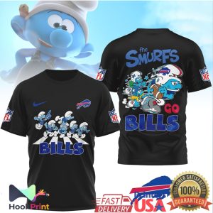 Buffalo Bills x The Smurfs Go Bills Abbey Road Funny NFL T Shirt Buffalo Bills x The Smurfs Go Bills Abbey Road Funny NFL T Shirt