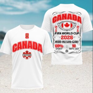 Canada 2026 FIFA World Cup Host Nation Soccer T Shirt Canada 2026 FIFA World Cup Host Nation Soccer T Shirt