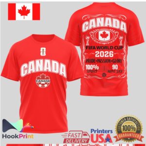 Canada Soccer FIFA World Cup 2026 Pride Passion Glory Men Women T Shirt