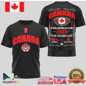 Canada Soccer FIFA World Cup 2026 Pride Passion Glory Men Women T Shirt