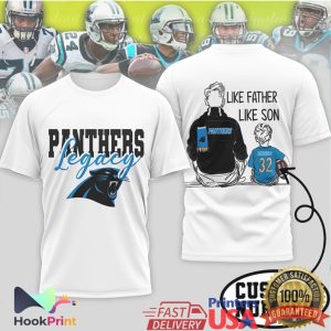 Carolina Panthers Legacy Like Father Like Son Daughter Football T Shirt