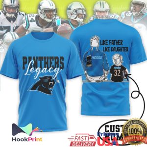 Carolina Panthers Legacy Like Father Like Son Daughter Football T Shirt