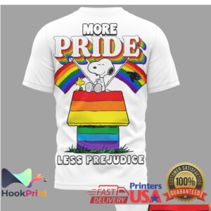 Carolina Panthers More Pride Less Prejudice Snoopy Rainbow 2026 T Shirt Carolina Panthers More Pride Less Prejudice Snoopy Rainbow 2026 T Shirt