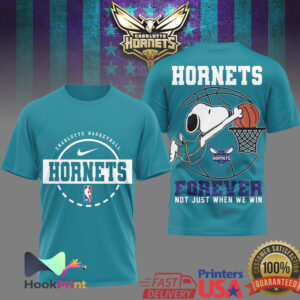 Charlotte Hornets Basketball Snoopy Forever 2026 T Shirt