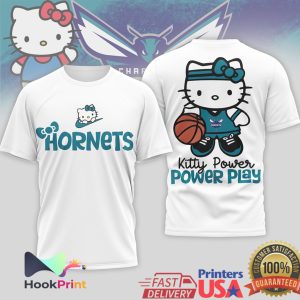 Charlotte Hornets x Hello Kitty Power Play Basketball T Shirt