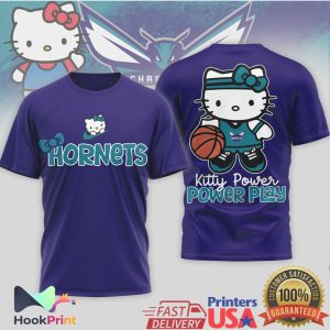 Charlotte Hornets x Hello Kitty Power Play Basketball T Shirt