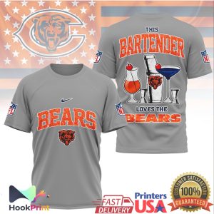 Chicago Bears Bartender NFL Football Bartending Fan Gift T Shirt Chicago Bears Bartender NFL Football Bartending Fan Gift T Shirt