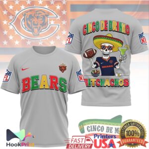 Chicago Bears Cinco De Drinko Bitchachos 2026 Mexican Fiesta Vintage Fans Men Women T Shirt