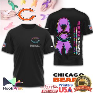 Chicago Bears Crucial Catch NFL Intercept Cancer Awareness Apparel T Shirt