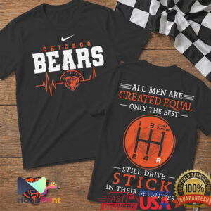 Chicago Bears Football Heartbeat Manual Gear Shift Sports Fan Gift Men Women T Shirt Chicago Bears Football Heartbeat Manual Gear Shift Sports Fan Gift Men Women T Shirt