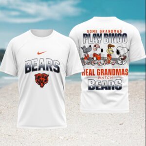 Chicago Bears Grandma Football Real Grandmas Watch Bears Gift T Shirt Chicago Bears Grandma Football Real Grandmas Watch Bears Gift T Shirt