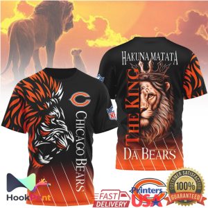 Chicago Bears Hakuna Matata The King Da Bears Lion Graphic T Shirt