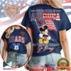 Chicago Bears America 250 Snoopy Patriotic USA Flag NFL T Shirt Chicago Bears America 250 Snoopy Patriotic USA Flag NFL T Shirt
