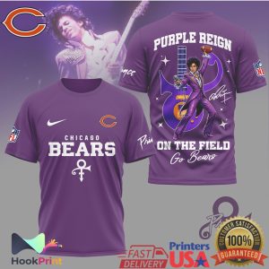 Chicago Bears Prince Purple Reign On The Field T Shirt Chicago Bears Prince Purple Reign On The Field T Shirt