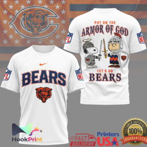 Chicago Bears Put On The Armor Of God Snoopy Charlie Brown 2026 Fans T Shirt Chicago Bears Put On The Armor Of God Snoopy Charlie Brown 2026 Fans T Shirt