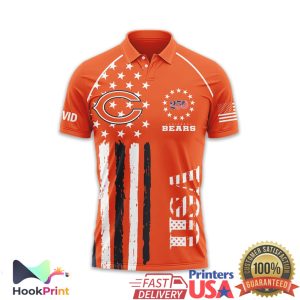 Chicago Bears USA 250th Anniversary 1776 2026 Patriotic Polo Shirt Chicago Bears USA 250th Anniversary 1776 2026 Patriotic Polo Shirt