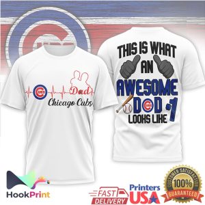 Chicago Cubs MLB This Is What An Awesome Dad Looks Like T Shirt