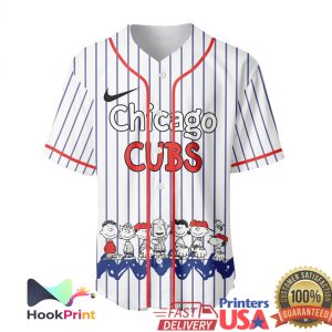 Chicago Cubs Peanuts Snoopy Gang Playball All Star Baseball Jersey