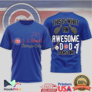 Chicago Cubs This Is What An Awesome Dad Looks Like T Shirt