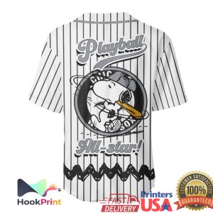 Chicago White Sox Peanuts Snoopy Gang Playball All Star Baseball Jersey