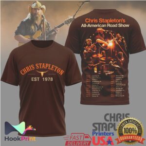 Chris Stapleton All American Road Show Tour 2024 Est 1978 Retro Country Music Fans T Shirt Chris Stapleton All American Road Show Tour 2024 Est 1978 Retro Country Music Fans T Shirt