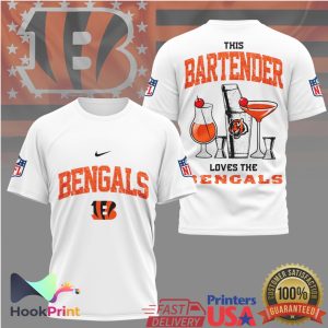 Cincinnati Bengals Bartender Gameday Mixologist Fan Apparel T Shirt