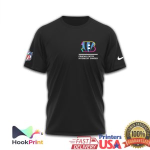 Cincinnati Bengals Crucial Catch Support Cancer Awareness All Colors T Shirt