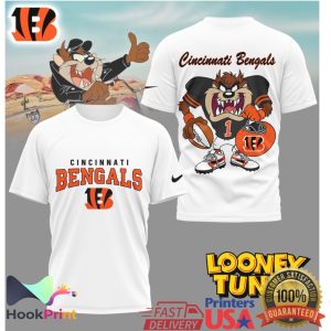 Cincinnati Bengals Looney Tunes Taz Football Graphic T Shirt