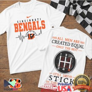 Cincinnati Bengals NFL Football Heartbeat Manual Transmission Best T Shirt