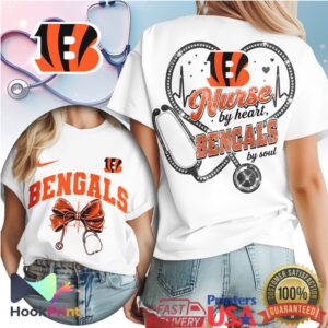 Cincinnati Bengals Nurse By Heart Bengals By Soul 2026 Football T Shirt