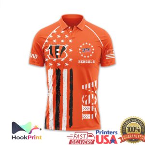 Cincinnati Bengals USA 250th Anniversary 1776 2026 Patriotic Polo Shirt