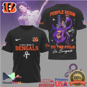 Cincinnati Bengals x Prince Purple Reign On The Field T Shirt