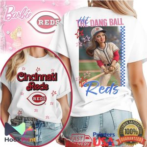 Cincinnati Reds “Hit The Dang Ball” Doll Character Baseball Fan T Shirt