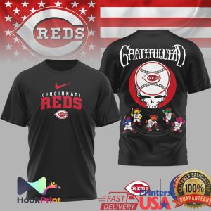 Cincinnati Reds x Grateful Dead Steal Your Face MLB T Shirt Cincinnati Reds x Grateful Dead Steal Your Face MLB T Shirt