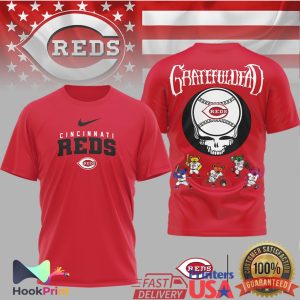 Cincinnati Reds x Grateful Dead Steal Your Face MLB T Shirt