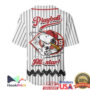 Cincinnati Reds x Peanuts Snoopy All Star Baseball Jersey