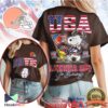 Cincinnati Bengals Snoopy USA America 250 Patriotic Football T Shirt Cincinnati Bengals Snoopy USA America 250 Patriotic Football T Shirt