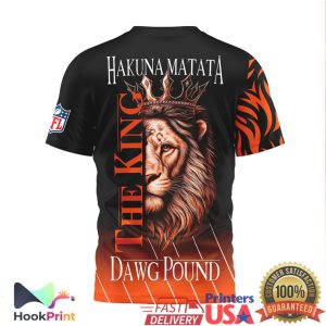 Cleveland Browns Hakuna Matata The King Dawg Pound Lion 3D T Shirt Cleveland Browns Hakuna Matata The King Dawg Pound Lion 3D T Shirt