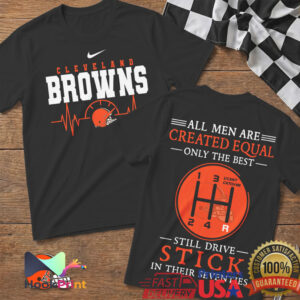 Cleveland Browns Stick Shift Graphic Unique 70th Birthday T Shirt