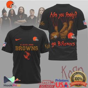 Cleveland Browns x Korn Issues Doll Are You Ready Tribute T Shirt Cleveland Browns x Korn Issues Doll Are You Ready Tribute T Shirt