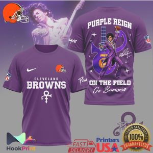 Cleveland Browns x Prince Purple Reign On The Field T Shirt Cleveland Browns x Prince Purple Reign On The Field T Shirt