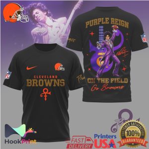 Cleveland Browns x Prince Purple Reign On The Field T Shirt