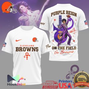 Cleveland Browns x Prince Purple Reign On The Field T Shirt