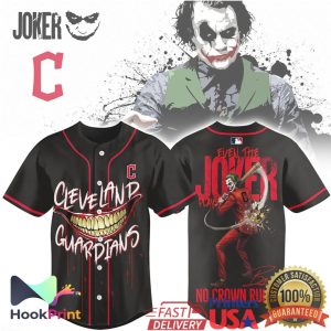 Cleveland Guardians Joker Baseball Villain Style Baseball Jersey