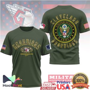 Cleveland Guardians Military Appreciation Night US Army T Shirt Cleveland Guardians Military Appreciation Night US Army T Shirt