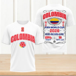 Colombia 2026 World Cup Football Pride Passion Glory T Shirt
