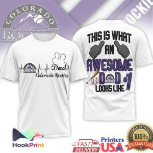 Colorado Rockies Awesome Dad This Is What An Awesome D D Looks Like T Shirt Colorado Rockies Awesome Dad This Is What An Awesome D D Looks Like T Shirt
