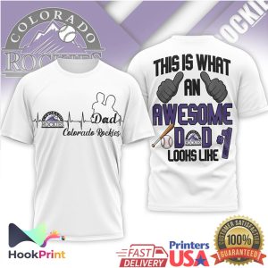 Colorado Rockies This Is What An Awesome Dad Looks Like T Shirt Colorado Rockies This Is What An Awesome Dad Looks Like T Shirt