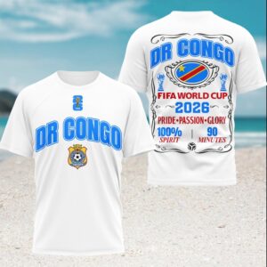 DR Congo World Cup 2026 Supporters Leopards Football T Shirt DR Congo World Cup 2026 Supporters Leopards Football T Shirt